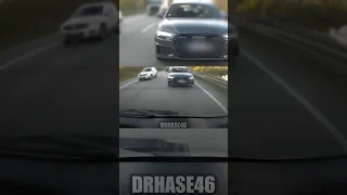 Audi übersieht mich und rastet völlig aus #roadrage #dashcam #deutschland