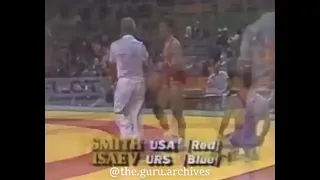 62 kg John Smith (USA-red) v. Khazer Isaev (URS-blue), 1986 Goodwill Games