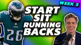 Must Start or Sit Running Backs (Every Matchup) Week 5 Fantasy Football