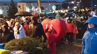 Шествие Дедов морозов в Гродно.