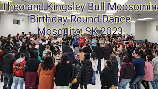 Mosquito Birthday Round Dance 2023 featuring singers from Blackstone, Cree Confederation, & Red Bull