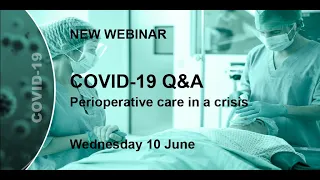 Webinar COVID 19: Perioperative care in a crisis