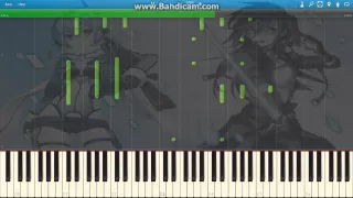 Sword Art Online II ED 3 - Shirushi [LiSA] Piano Tutorial ~Synthesia~  100% speed