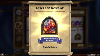 Wishing Rogue and New Free Portrait TIRISFAL JAINA after getting 100 levels on the rewards track