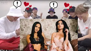 BTS Reaction to Becky G, Natti Natasha - Sin Pijama