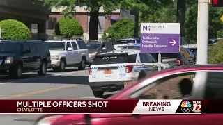 Latest update after several officers were shot in Charlotte