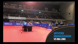Sathiyan Gnanasekaran takes on current World & Olympic Champion Ma long.