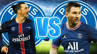 Ibrahimovic PSG vs PSG Messi