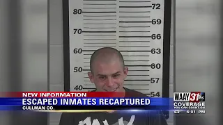 ESCAPED CULLMAN COUNTY INMATES BACK IN CUSTODY