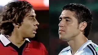 Cuando RIQUELME conoció al “MAGO” VALDIVIA - Chile vs Argentina / 2004