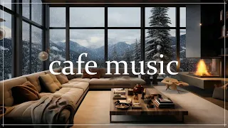 4hours, Music and healing while watching the snowy scenery and fireplace in winter at the villa