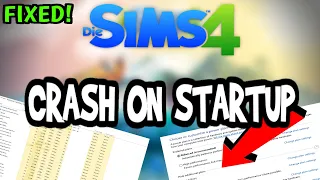 How To Fix Sims 4 Crashes! (100% FIX)