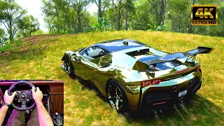 Ferrari SF90 Stradale - Forza Horizon 5 (Steering Wheel + Shifter) Gameplay