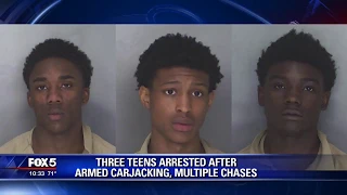 Three teens arrested after armed carjacking