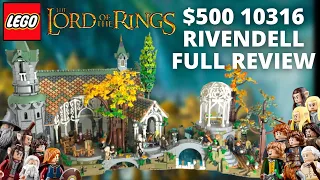 At Last... LEGO Lord of the Rings RIVENDELL Set Review! 10316, $500