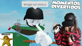 ROBLOX EN REALIDAD VIRTUAL MOMENTOS DIVERTIDOS