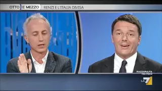 Matteo Renzi e Marco Travaglio: il Si e il No al Referendum