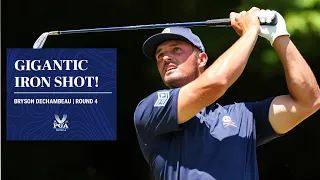 Bryson DeChambeau Hits a MASSIVE 248-yard 6 Iron! | 2024 PGA Championship