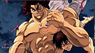 Hanma Yujiro spins Baki like Nunchucks using "Dress" technique [ ENG SUB ] || Hanma Baki Season 2