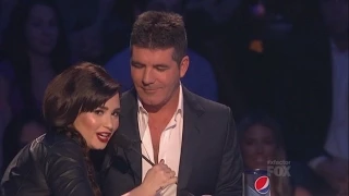 Demi Lovato and Simon Cowell - Funniest moments on The X factor - Season 2 (6/6) LEGENDADO