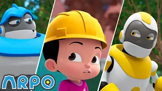 ARPO Robot Babysitter | Playhouse Pandemonium! | Funny Cartoons for Kids | Arpo the Robot