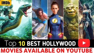 Top 10 New Hollywood Action/Sci-fi/Fantasy Movies on YouTube in Hindi | Hollywood Movies on YouTube