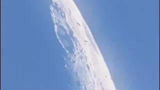 Three Cylindrical UFOs Filmed Flying Close To The Surface Of The Moon. March 26, 2020