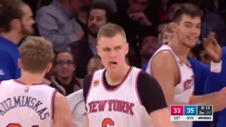 Kristaps Porzingis: 35 pts Against Detroit Pistons, 16 11 2016