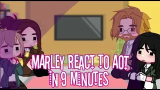 Marley React To AOT in 9 minutes||AOT