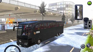 DRIVING NEW MERCEDES BENZ  TRAVEGO IN BLIZZARD 🌨️🌨️ BUS SIM ULTIMATE SERIES #7