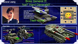 Boss General 1 vs 7 Hard Generals. (TitenWorld 8 Player)