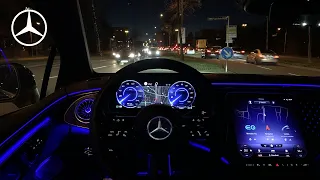 2023 Mercedes-Benz EQE 350+ | Fully Electric E-Class | Exterior - Interior - POV Night Drive