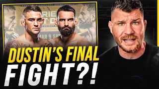 BISPING reacts: Dustin Poirier will RETIRE after UFC 299?