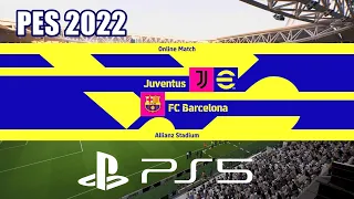 EFootball 2022 PS5 Next Gen Update 0.9.1 Online Match Gameplay 4K 60FPS UHD