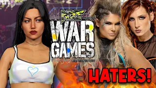 LEASMINE VS. HER HATERS!! 😤 *My Rise Beef* | WWE 2K23 WAR GAMES!