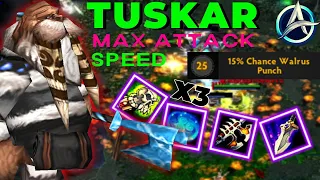 TUSKAR DOTA 1 CON SU TALENTO LVL 25 Y 3X MOON SHARD + 300 ATTACK SPEED | REPLAY ATINAD