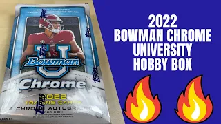 2022 Bowman Chrome University Football Hobby Box - CASE HIT & Big Autos!