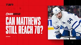 Can Auston Matthews hit 70 goals still? | OverDrive Part 1 | 03-14-24