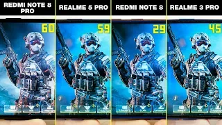 REDMI NOTE 8 PRO vs REALME 5 PRO vs REDMI NOTE 8 vs REALME 3 PRO - БОЛЬШОЕ СРАВНЕНИЕ В ИГРАХ! GAMING