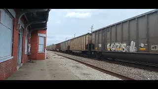 NS S11 heads west crossing liberty street