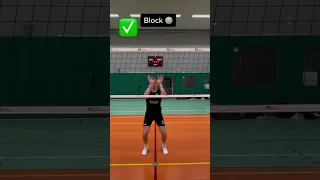 Volleyball Block Technique 🏐💪 #volleyball