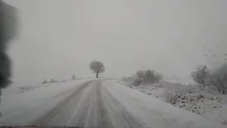 Drive in Heavy Snowfall (Poland)