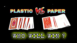 Plastic VS Paper ( Playing Cards ) #Shorts