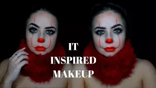 IT 2017 MOVIE MAKEUP | GLAM HORROR HALLOWEEN MAKEUP TUTORIAL