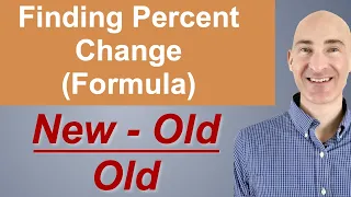 Finding Percent Change (Formula)