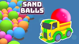 Играем вместе в игру про шарики Sand Balls, уровни 1-50