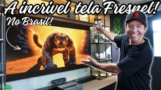 Exclusivo - FRESNEL - A tela que vai revolucionar a projeção em ambientes claros.