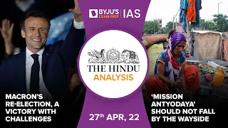 'The Hindu' Newspaper Analysis for 27th April, 2022. (Current Affairs for UPSC/IAS)