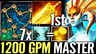 🔥 1200 GPM Naga Siren Radiance 1st Item — 7x ILLusion 100% Map Control MASTER Carry Dota 2 Pro