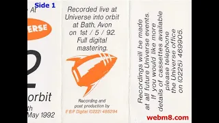 Grooverider, Universe, In 2 orbit, Bath Friday 1st May 1992, with DJ producer - Redone for copyright